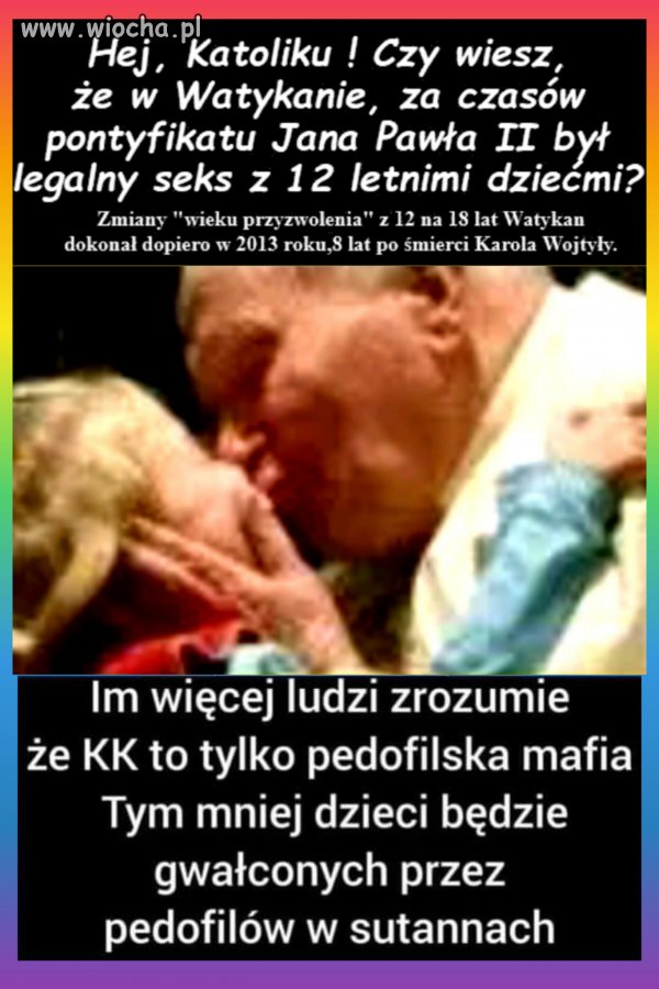 Obrońca pedofilów jest tyle samo wart co pedofil 