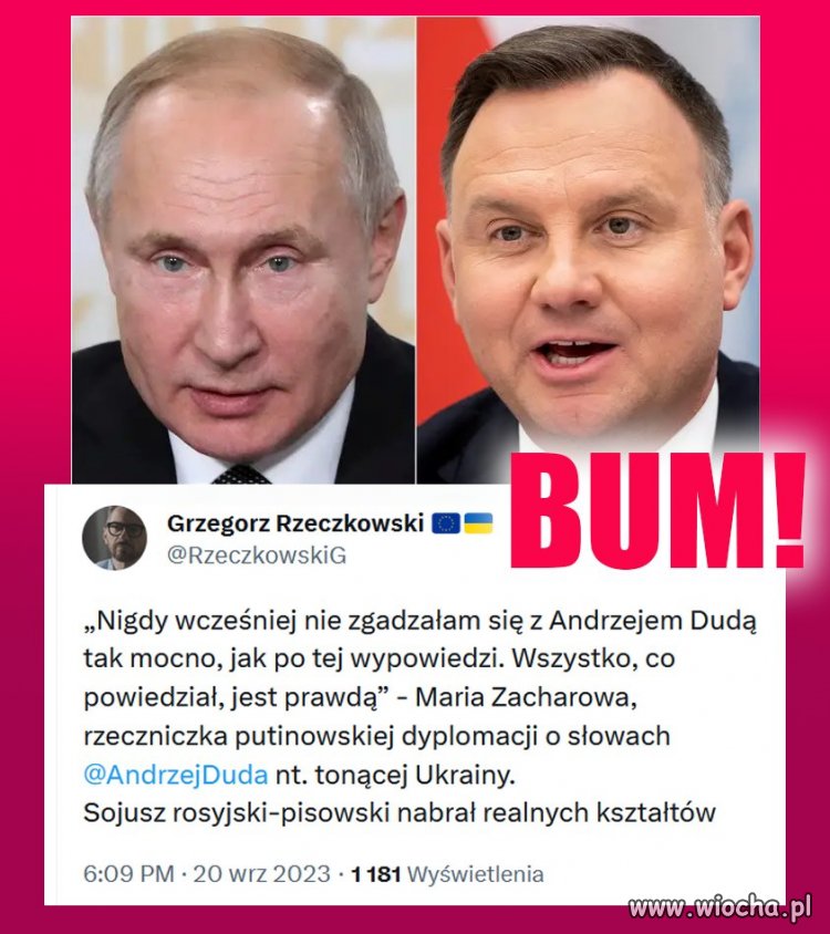 Kto nas reprezentuje, kogo żeście wybrali, "Maliniak",to pikuś. Za kogo on się uważa. 