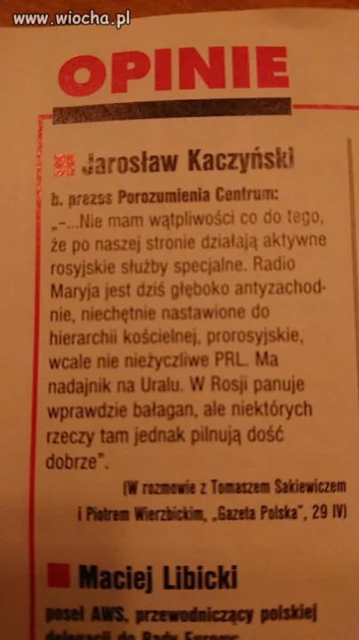 W przededniu wyborów, zacytujmy Wuca