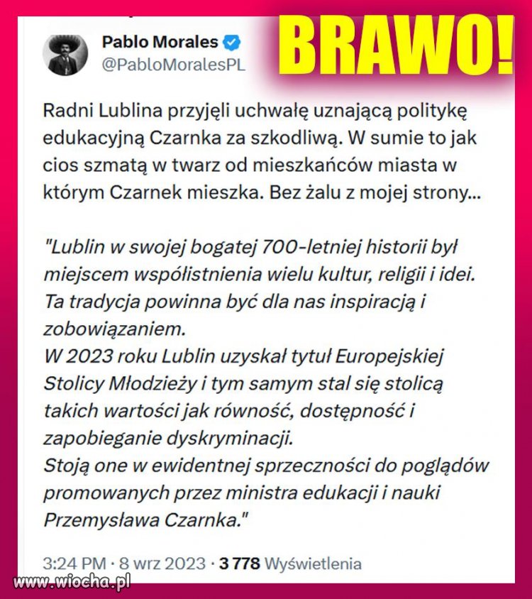 No i dobrze tak trzymać