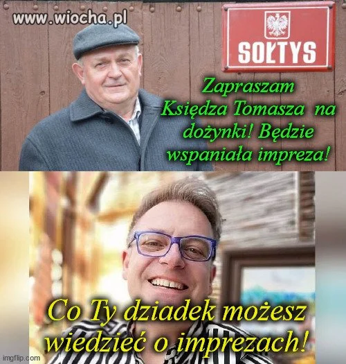 Ksiądz Tomek na urlopie.