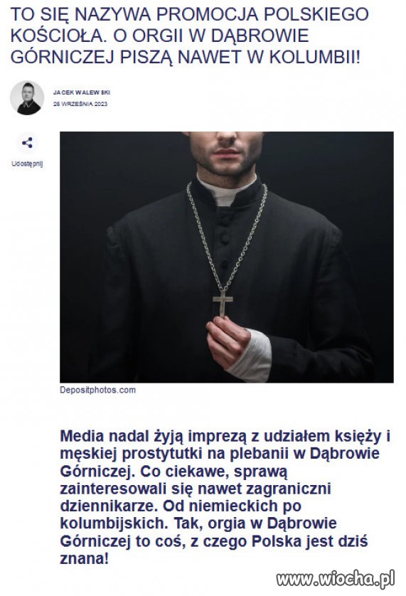 Orgia w Dąbrowie Górniczej, juz znana na swiecie..