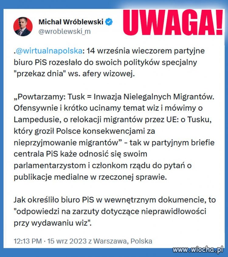 Przyjęta przez kaczą bandę technologia produkcji wina Tuska