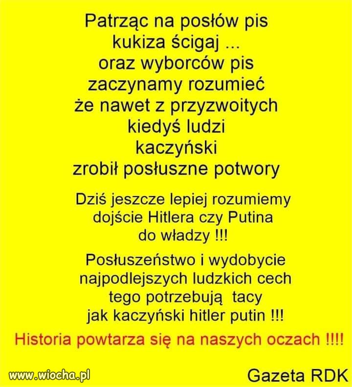 Historia powtarza się na naszych oczach