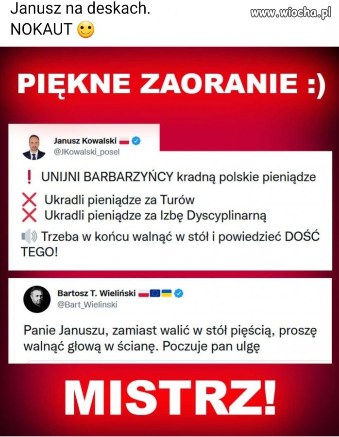 Dzbanusz znów zaorany 