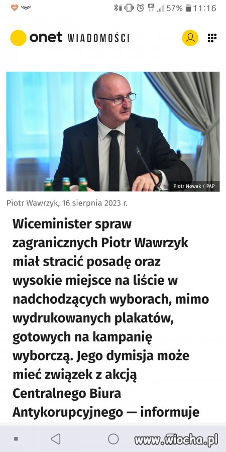 Tło korupcyjne? W pis? Mozliwe? Tak twierdzi CBA