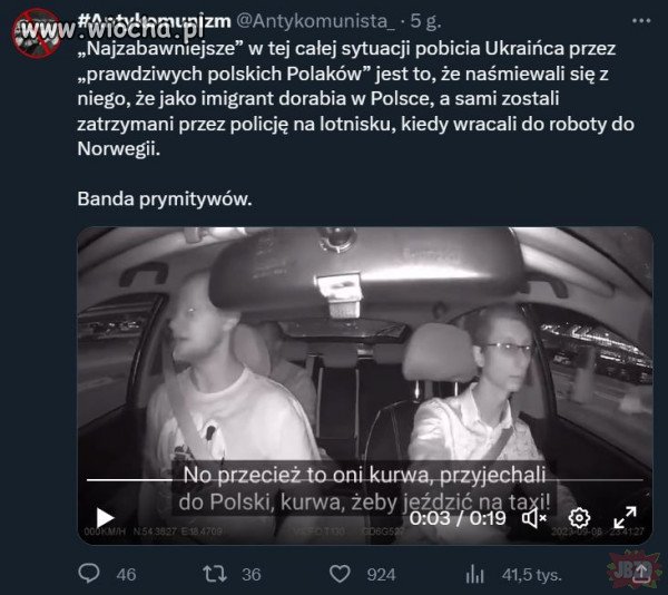 Pan wrócił z Norwegii i obraża pracujących ludzi