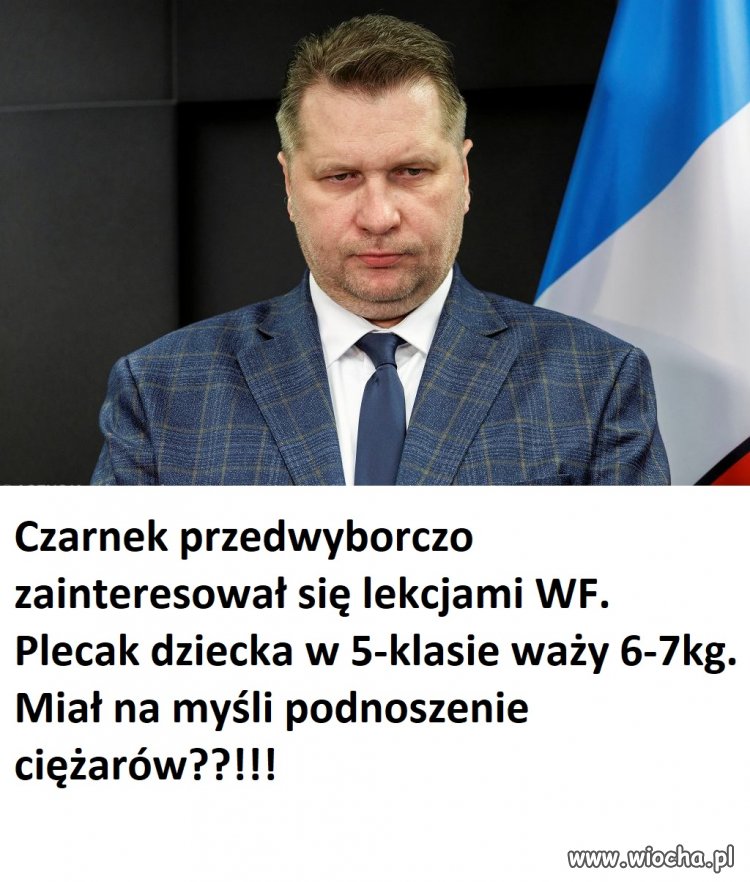 Czarnek bierze się za wychowanie fizyczne dzieci