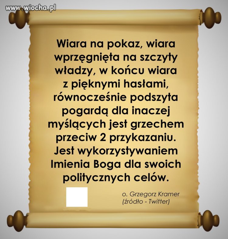 Religia to opium dla ludzkości,