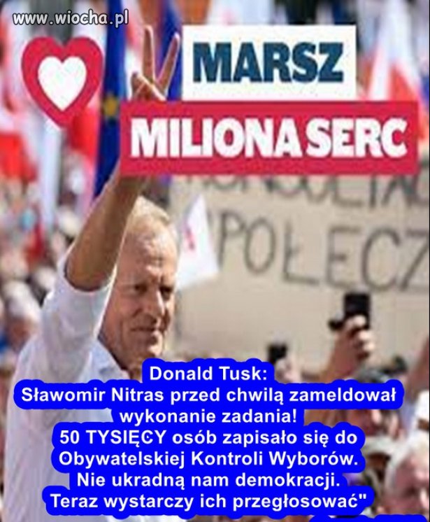 50 000 osób zapisało się do obywatelskiej kontroli wyborów.