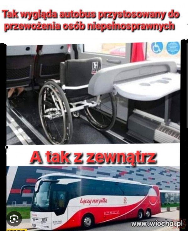 Autobus dla niepełnosprawnych.