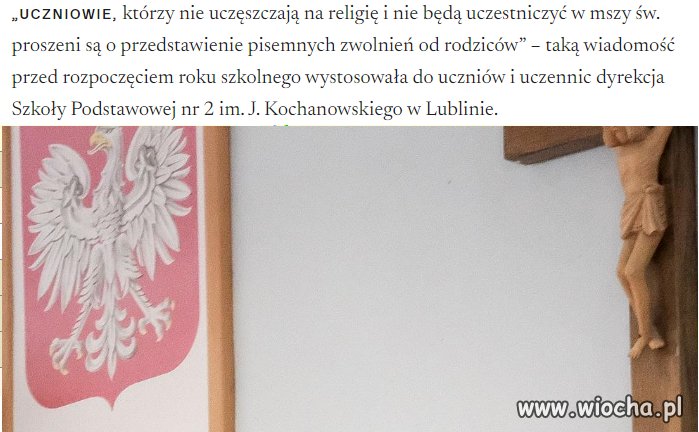 Że co proszę, pisemne zwolnienie ze mszy?