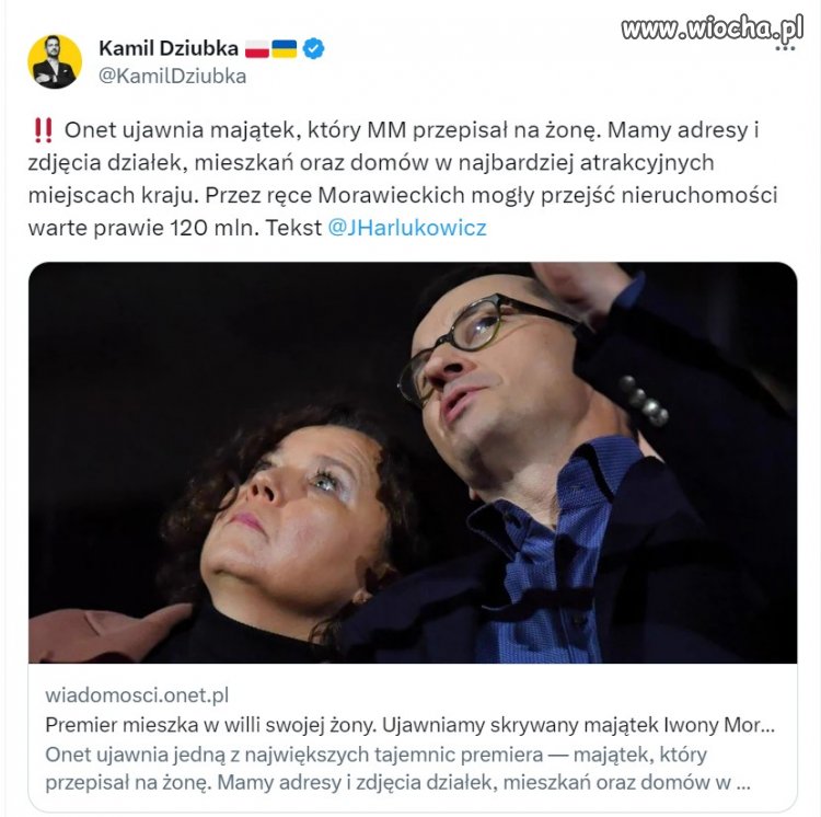 Dlatego nie chce ujawnić majątku…