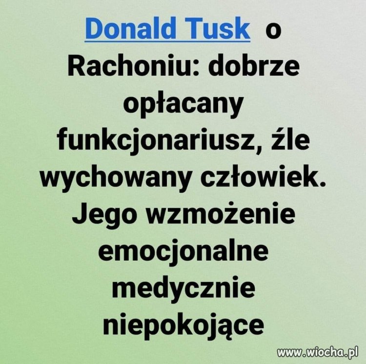 Komentarze Donalda Tuska były super!