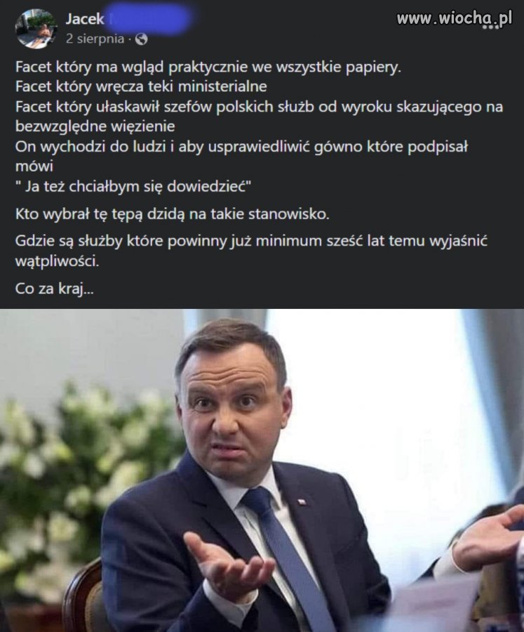 Fałszerstwo go wybrało...