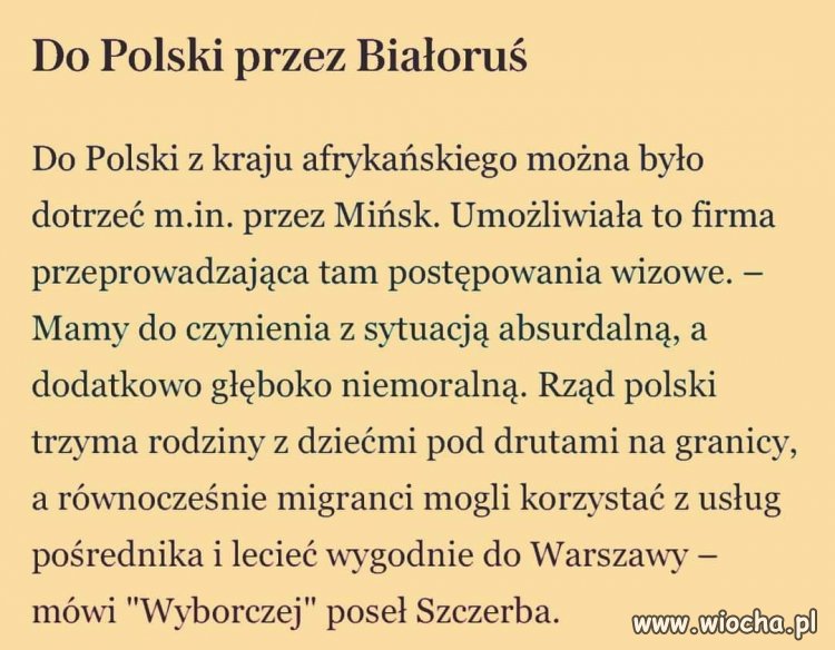  Pisowskie władze organizowały przerzuty 