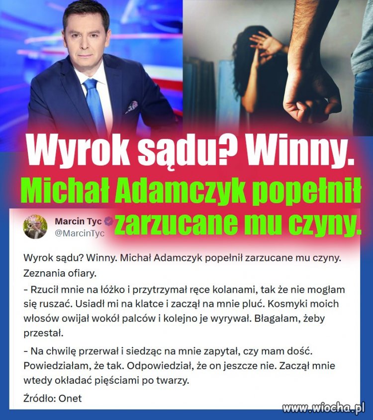 I dlatego znalazł miejsce w TVP,tam kochają mizoginów i ogólnie 
