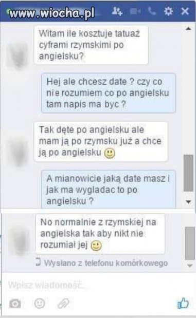 Zrobić datę po Angielsku by nikt nie rozumiał