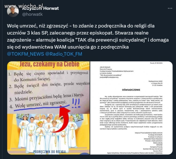 Kościół jak sami mówią katolicy jest złożony z ludzi grzecznych, 