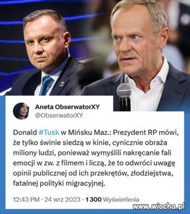 Donald Tusk jak zwykle w punkt!