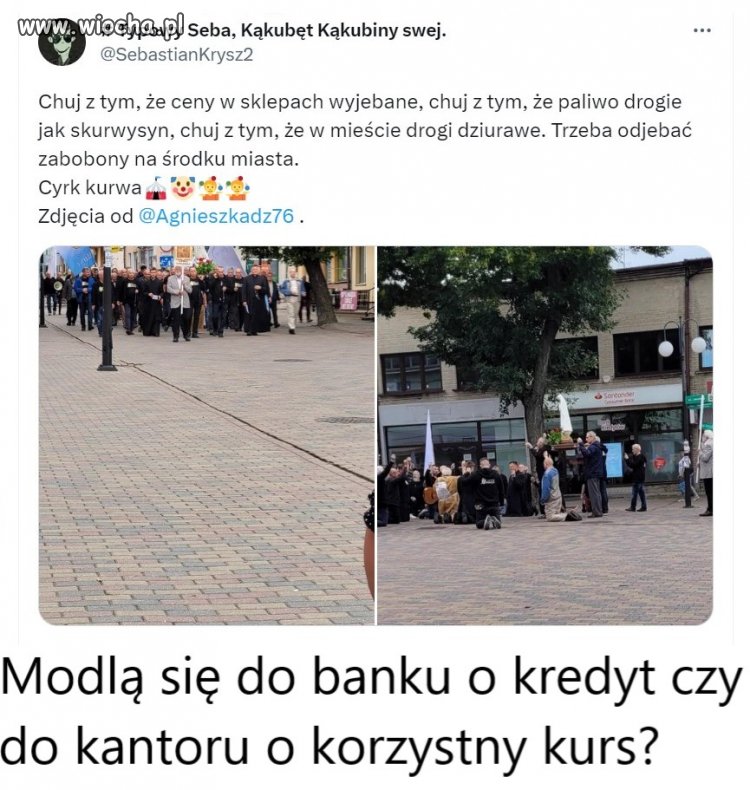 Modlą się do banku i kredyt,