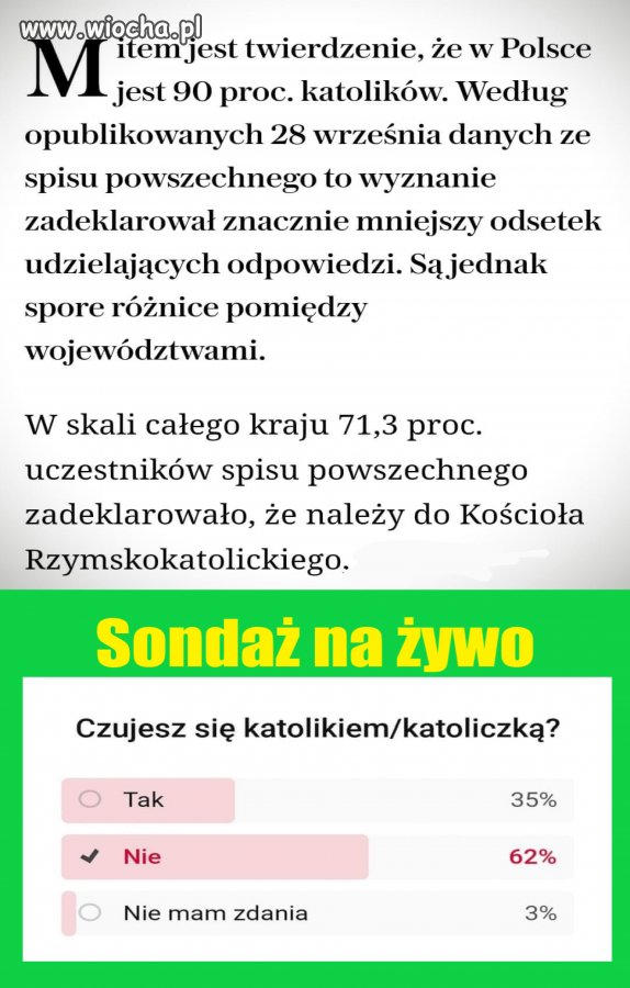 Sondaż na żywo, 