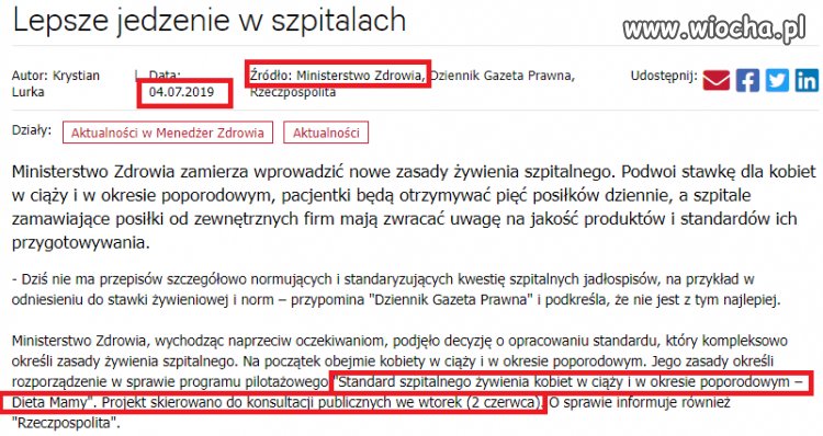 Lepsze jedzenie w szpitalach?
