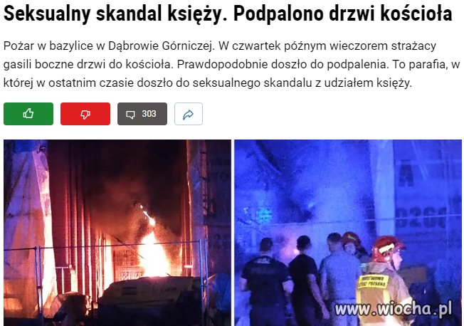 Jestem ciekaw jak z tego podpalenia