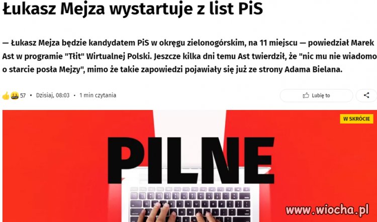 Jedna szmata już dostała jedynkę