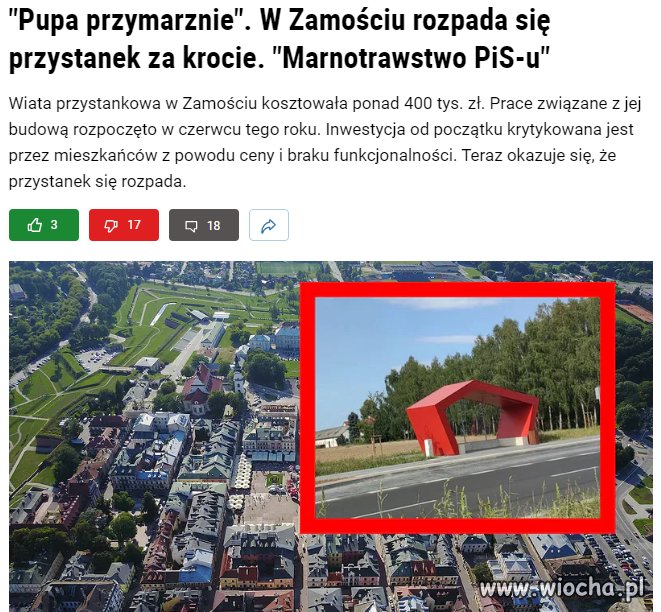 Z czego oni tą wiatę wybudowali?