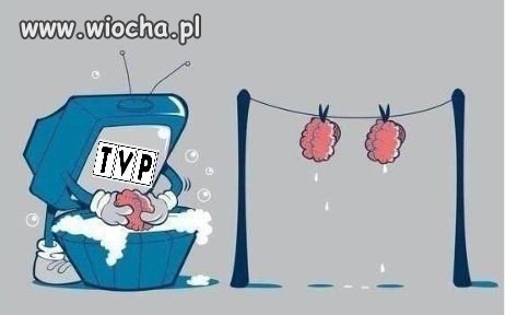 Nie tylko pierze mózgi,