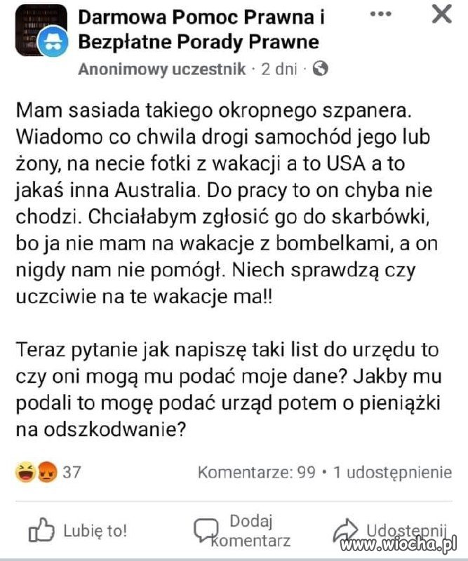 Uprzejmie donoszę 