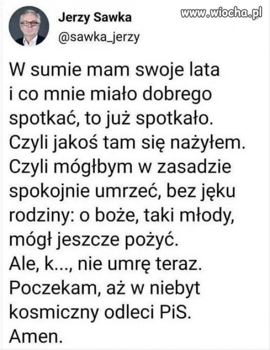 „Sens życia wg Sawki”