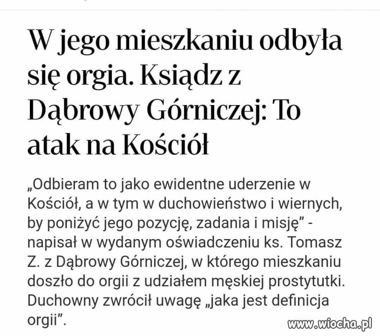 Nic tylko bezpodstawnie atakują kościół