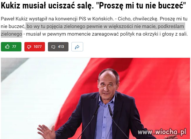 Ale żeby tak do pisowskiego elektoratu