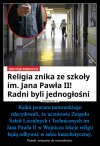 Religia to nie nauka. Ksiądz to nie nauczyciel.