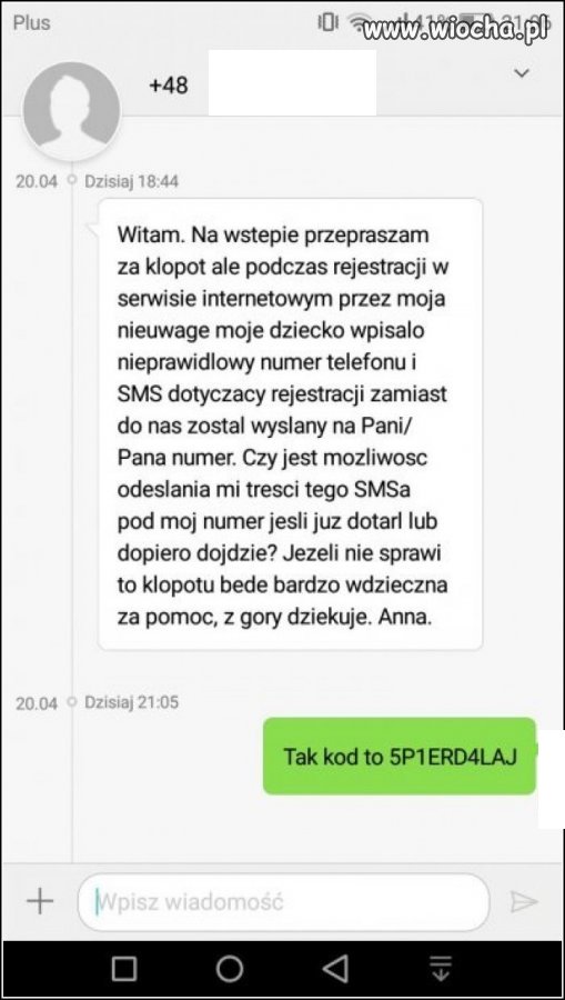Kod przesyłki