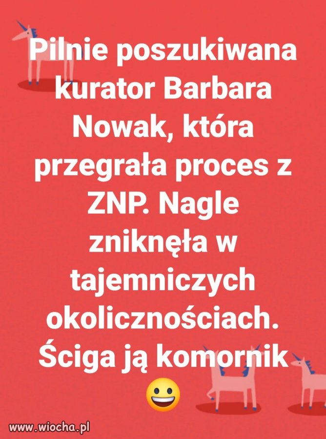 Pewnie gdzieś klęczy.