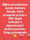 Pewnie gdzieś klęczy.