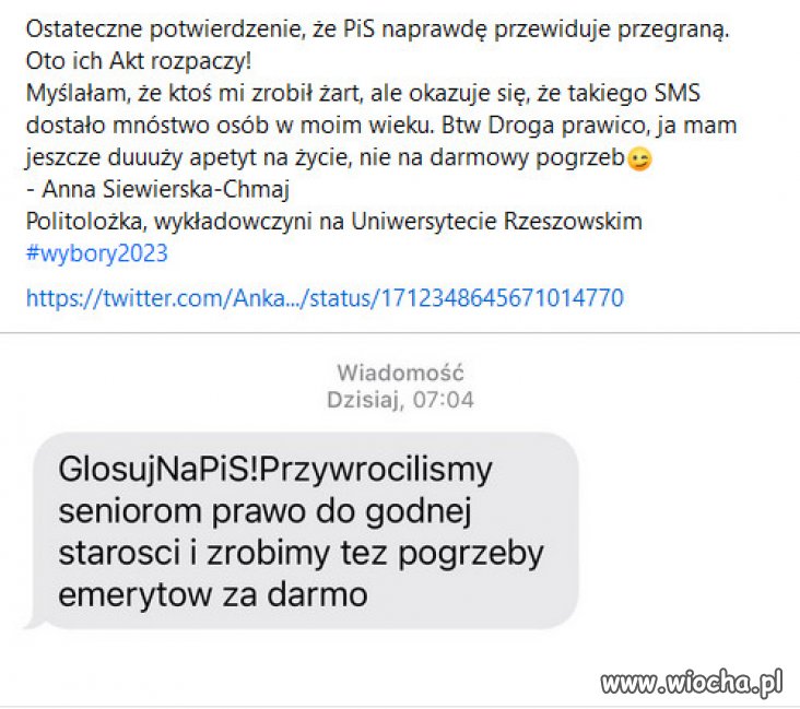 Desperacja, rozpacz i głupota propagandy PiSu!