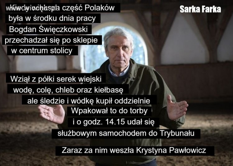 I Krycha mu te całe zakupy zeżarła...