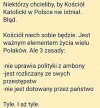 Niech kościół zostanie kościołem
