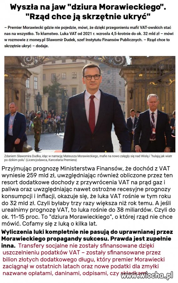 Wyszła na jaw ''dziura Morawieckiego''. ''Rząd chce ją skrzętnie ukryć''