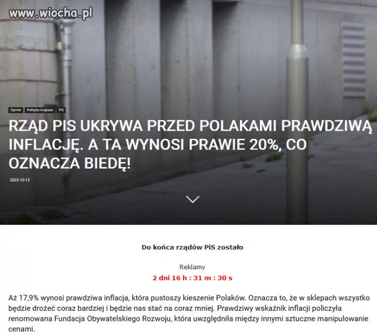 Inflacja oraz drożyzna to dwa główne efekty rządów PiS. 