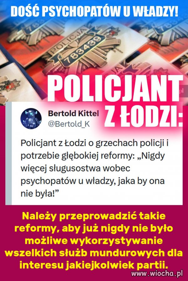 Dość psychopatów u władzy