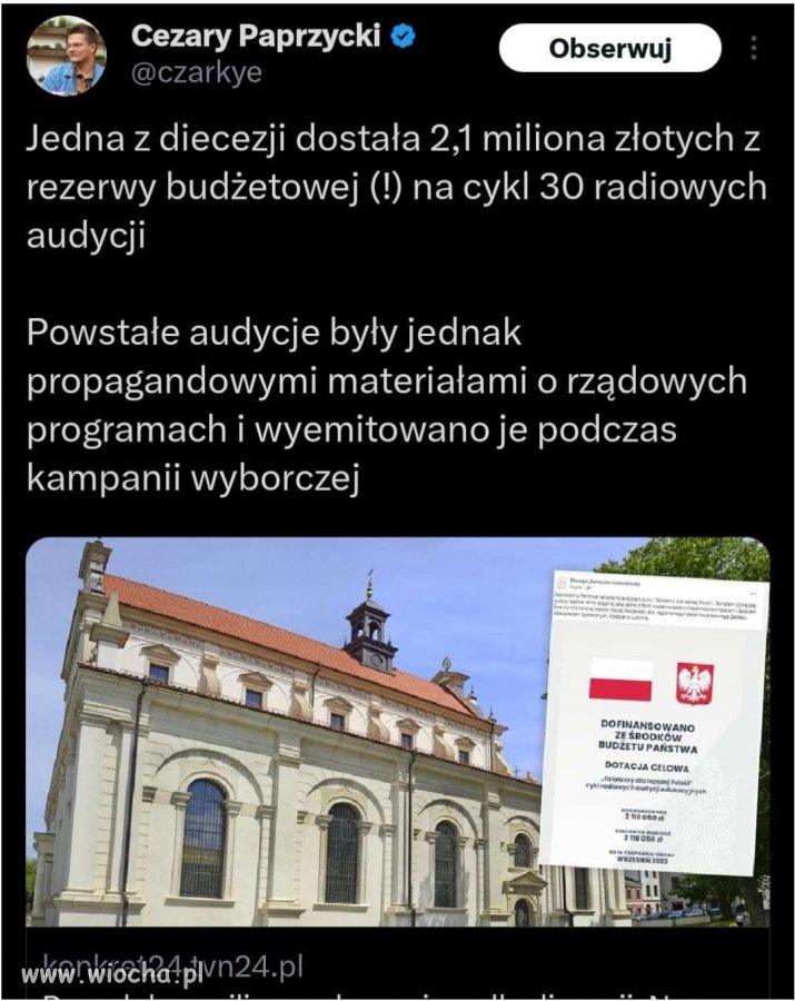 Kościół w Polsce do zaorania
