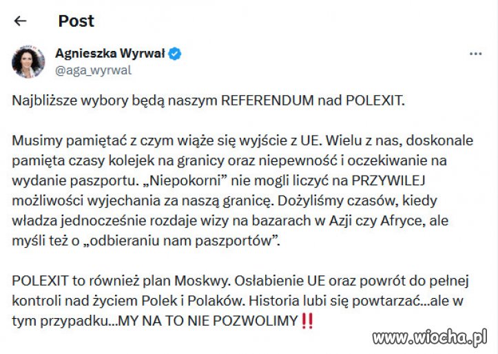PiS robi wszystko aby Polska wyszła z Unii Europejskiej.