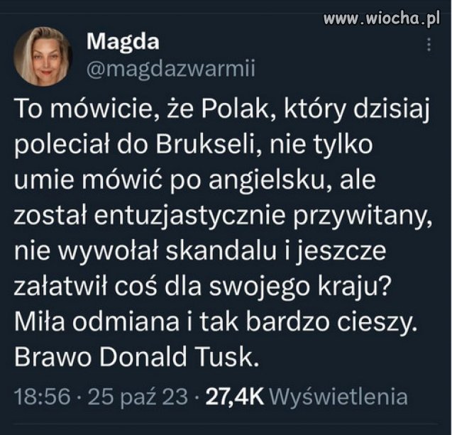 Brawo Donald Tusk.