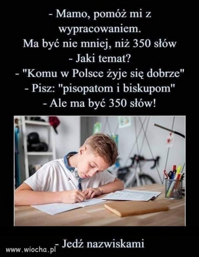 I to wcale nie musi być żart...