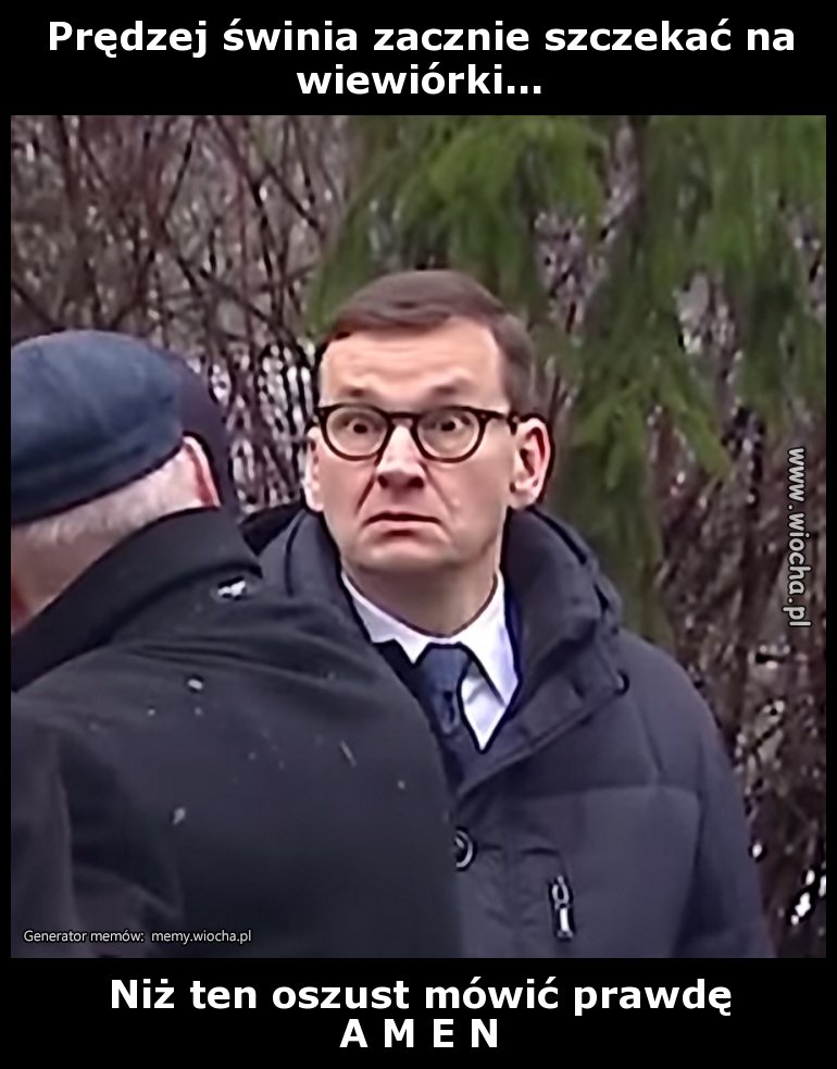 Prędzej świnia zacznie szczekać na wiewiórki...